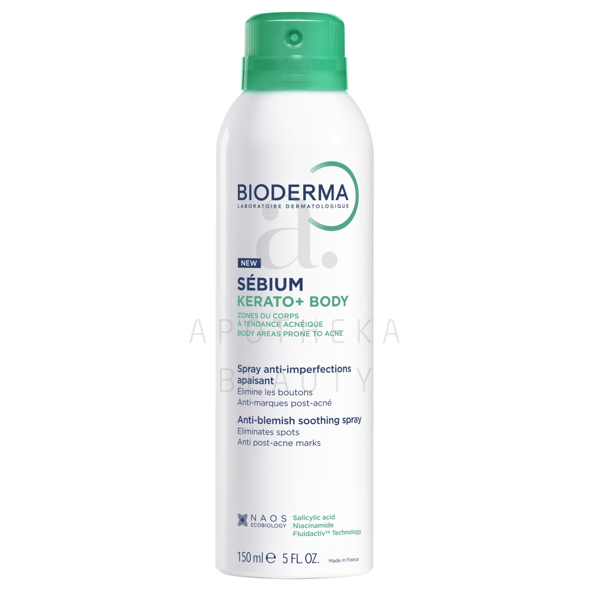 BIODERMA SEBIUM KERATO+ KEHASPREI AKNELISELE NAHALE 150ML - Tootepilt