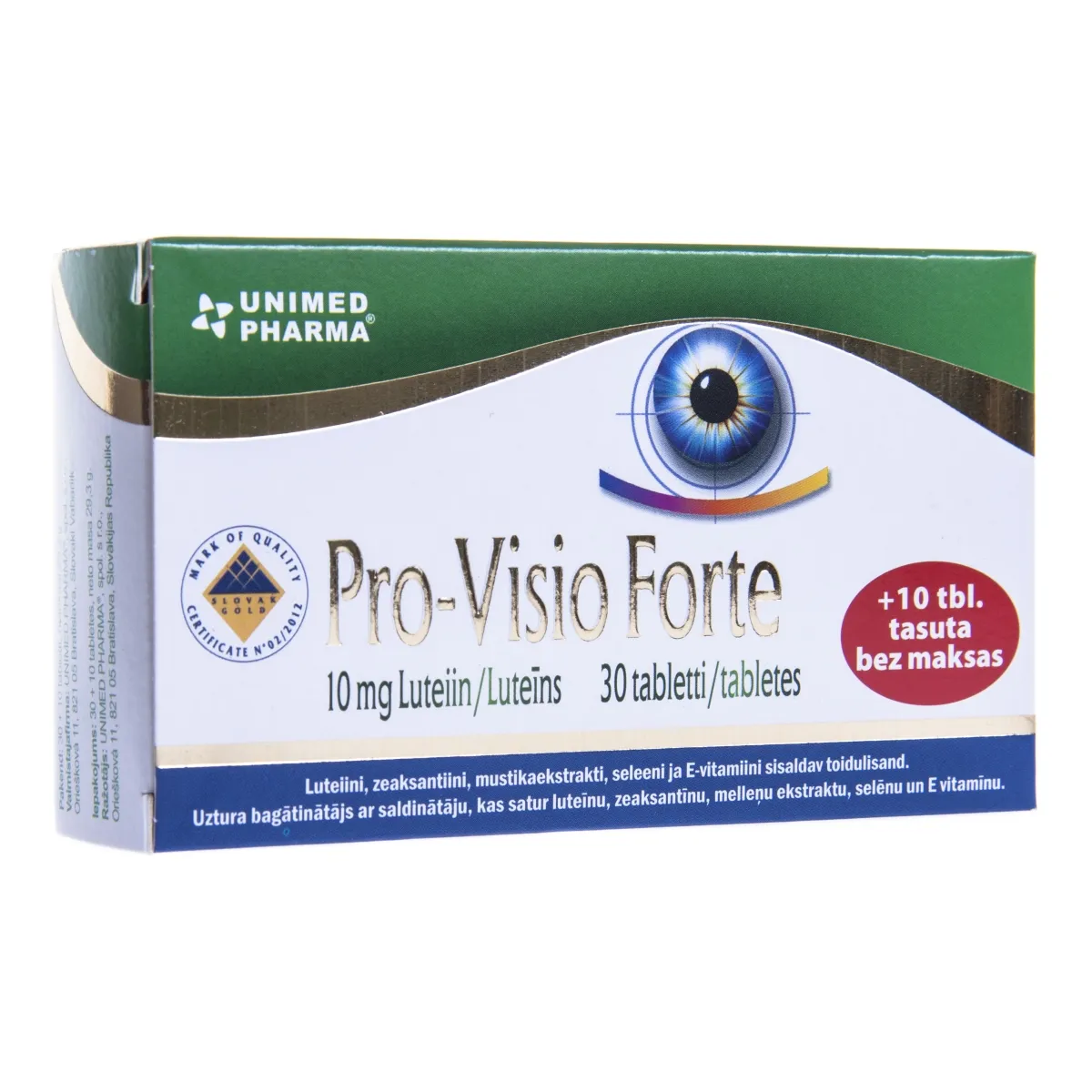PRO-VISIO FORTE TBL N30+N10 - Tootepilt