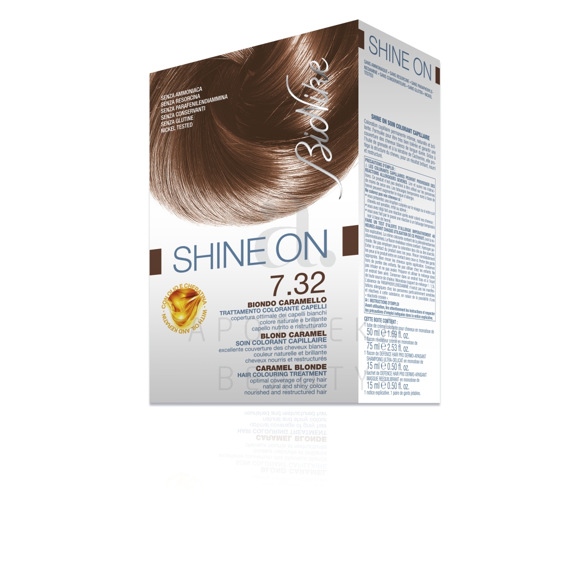 BIONIKE SHINE ON HOOLDAV JUUKSEVÄRV 7.32 (KARAMELLI-BLOND) - Tootepilt