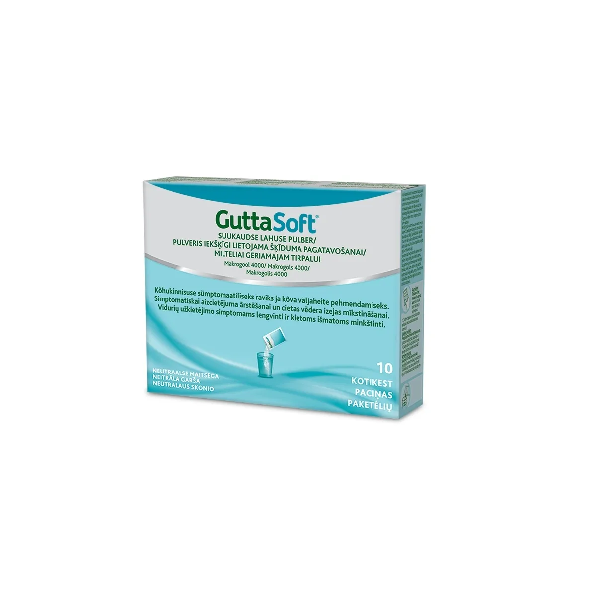 GUTTASOFT SUUKAUDNE PULBER N10 - Tootepilt