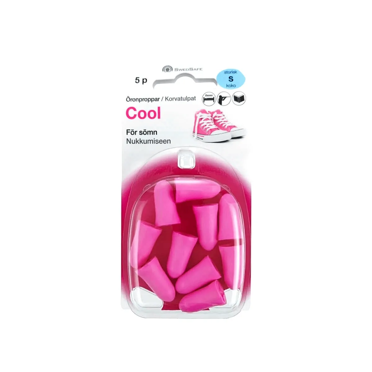 KÕRVATROPID SWEDSAFE COOL SMALL PEHMEST VAHUST ROOSAD N10 5 PAARI - Tootepilt