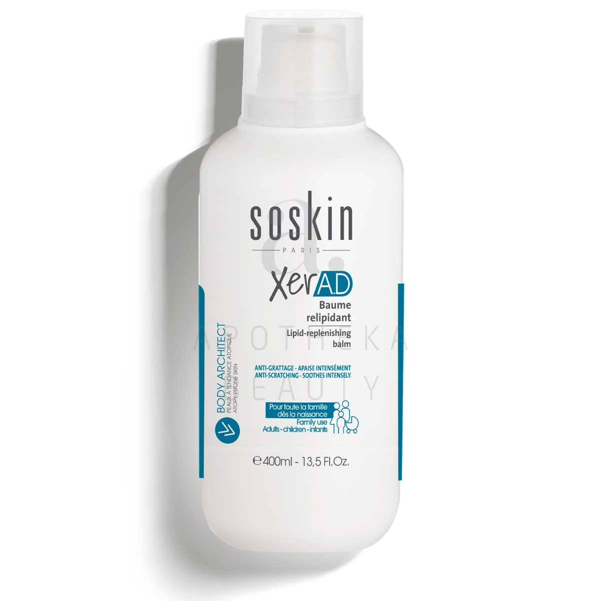 SOSKIN PARIS XER A.D KEHAPALSAM 400ML - Tootepilt
