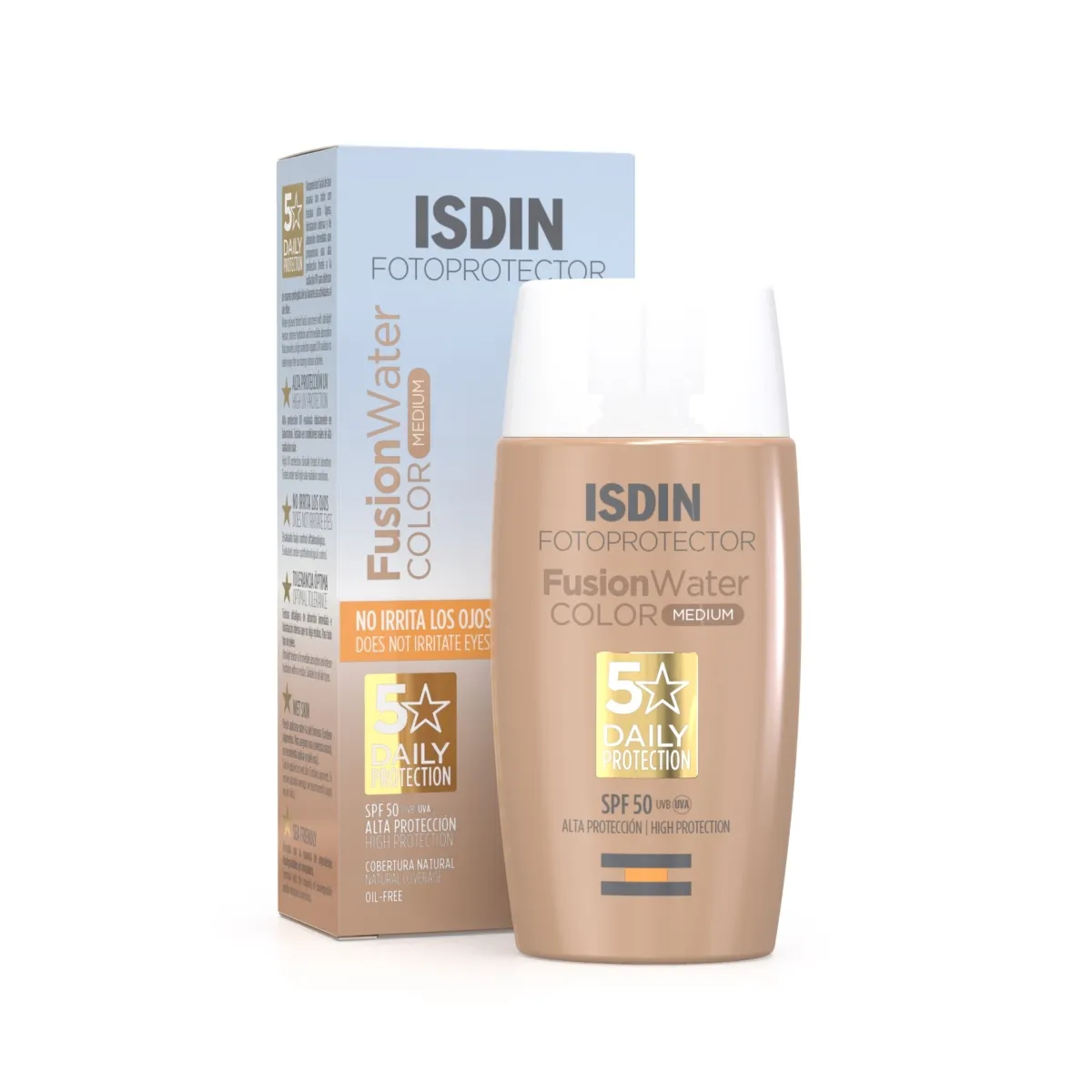 ISDIN SUN PÄIKESEKAITSEEMULSIOON TOONITUD MEDIUM SPF50 50ML - Tootepilt 1