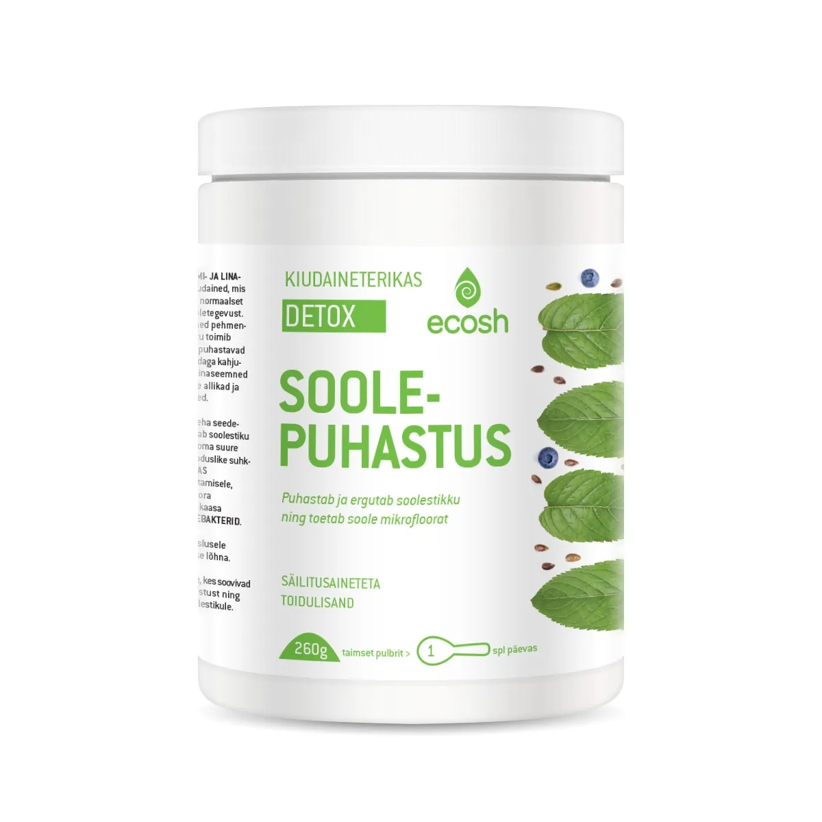 ECOSH KIUDAINETERIKAS SOOLEPUHASTUS DETOX 260G - Tootepilt