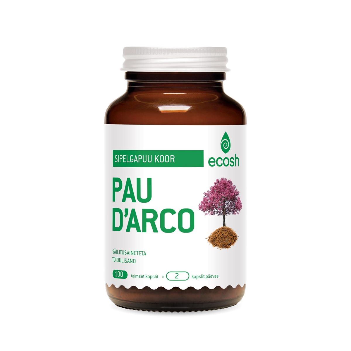 ECOSH PAU D'ARCO SIPELGAPUU KOORE KAPSLID N100 - Tootepilt