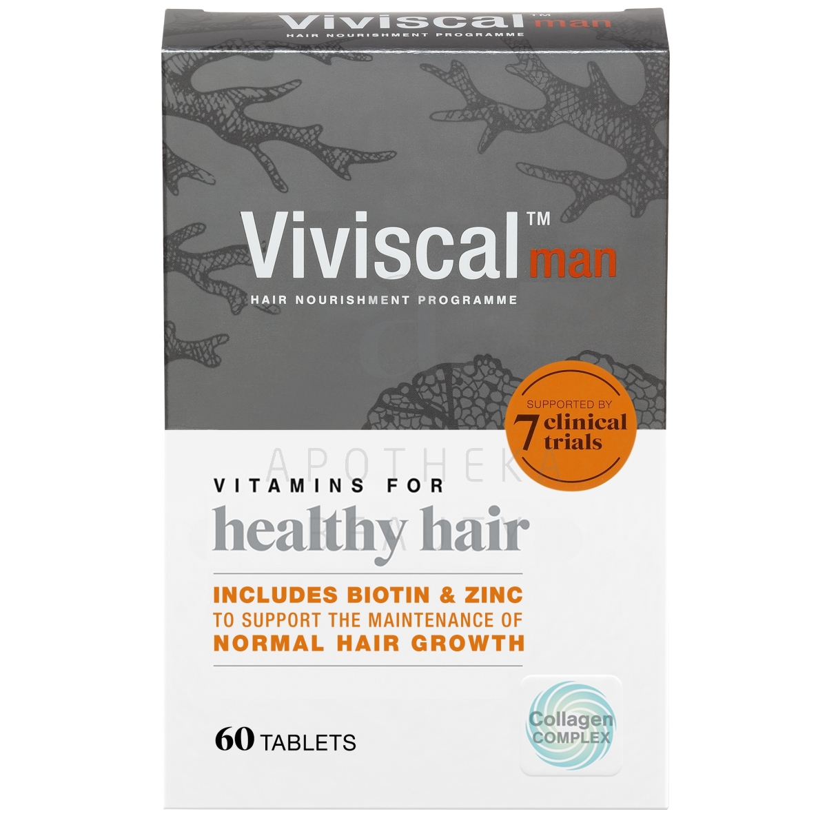 VIVISCAL VITAMIINID MEESTELE JUUKSEKASVU PARANDAV N60 - Tootepilt