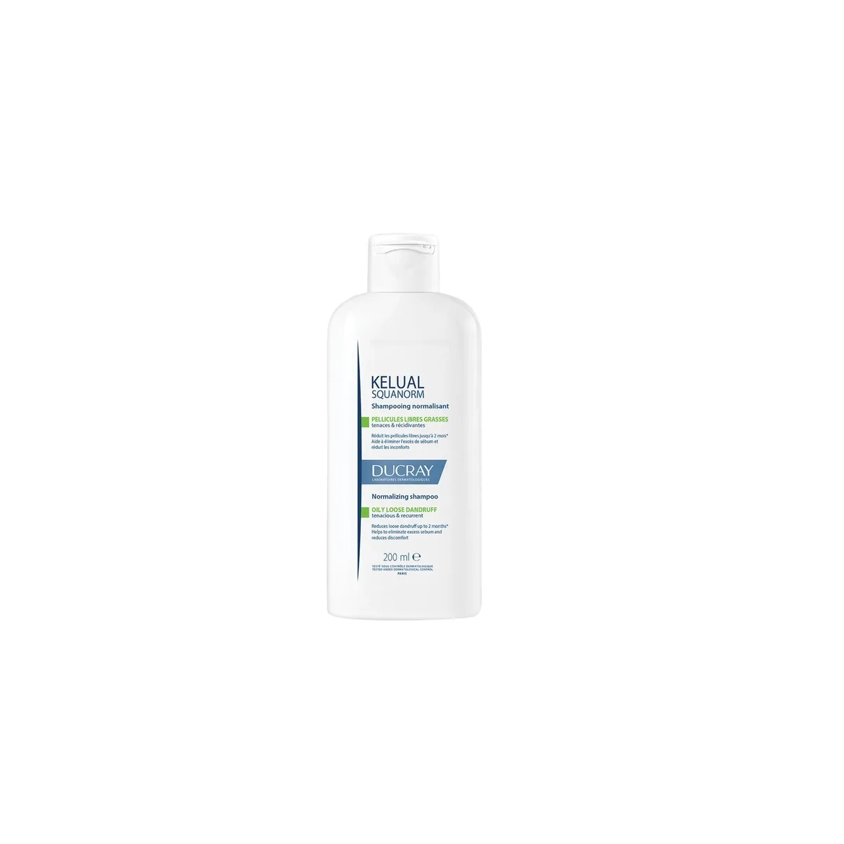 DUCRAY KELUAL SQUANORM SHAMPOON RASUSELE PEANAHALE 200ML UUS - Tootepilt