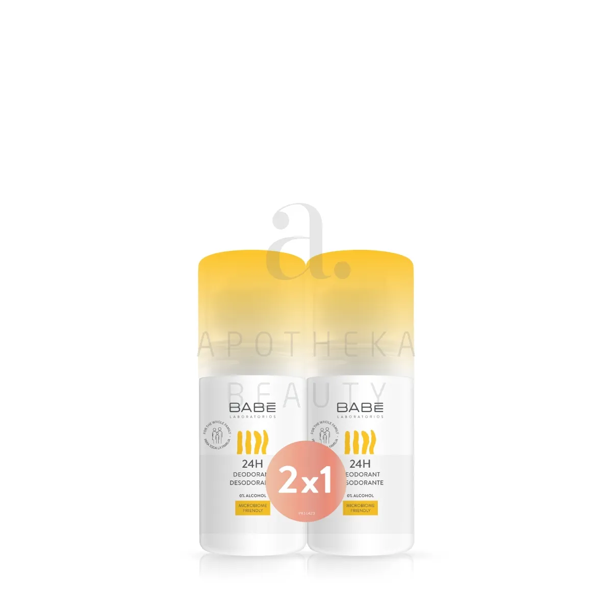 BABE RULLDEODORANT 24H ALUMIINIUMIVABA 50ML 1+1 - Tootepilt