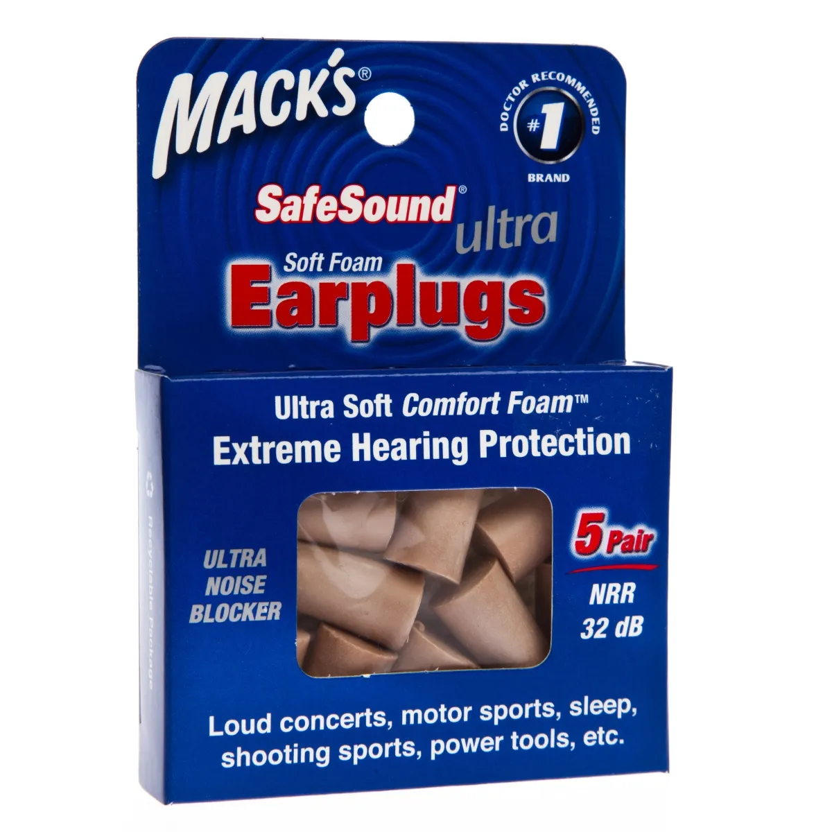 KÕRVATROPID MACK'S PEHMEST VAHUST SAFESOUND ULTRA N10 5 PAARI - Tootepilt
