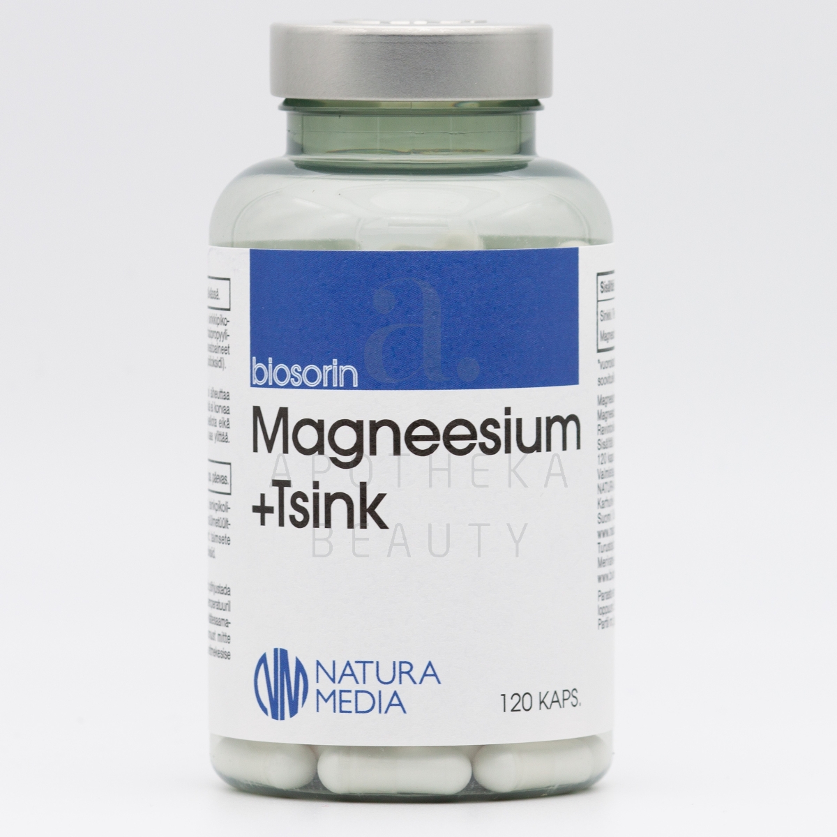 BIOSORIN MAGNEESIUM 270MG + TSINK 22MG N120 - Tootepilt