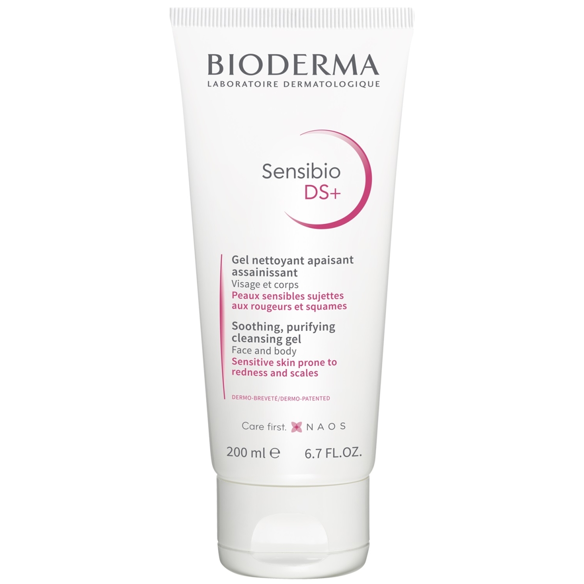 BIODERMA SENSIBIO DS+ PUHASTUSGEEL PUNETAVALE NAHALE 200ML