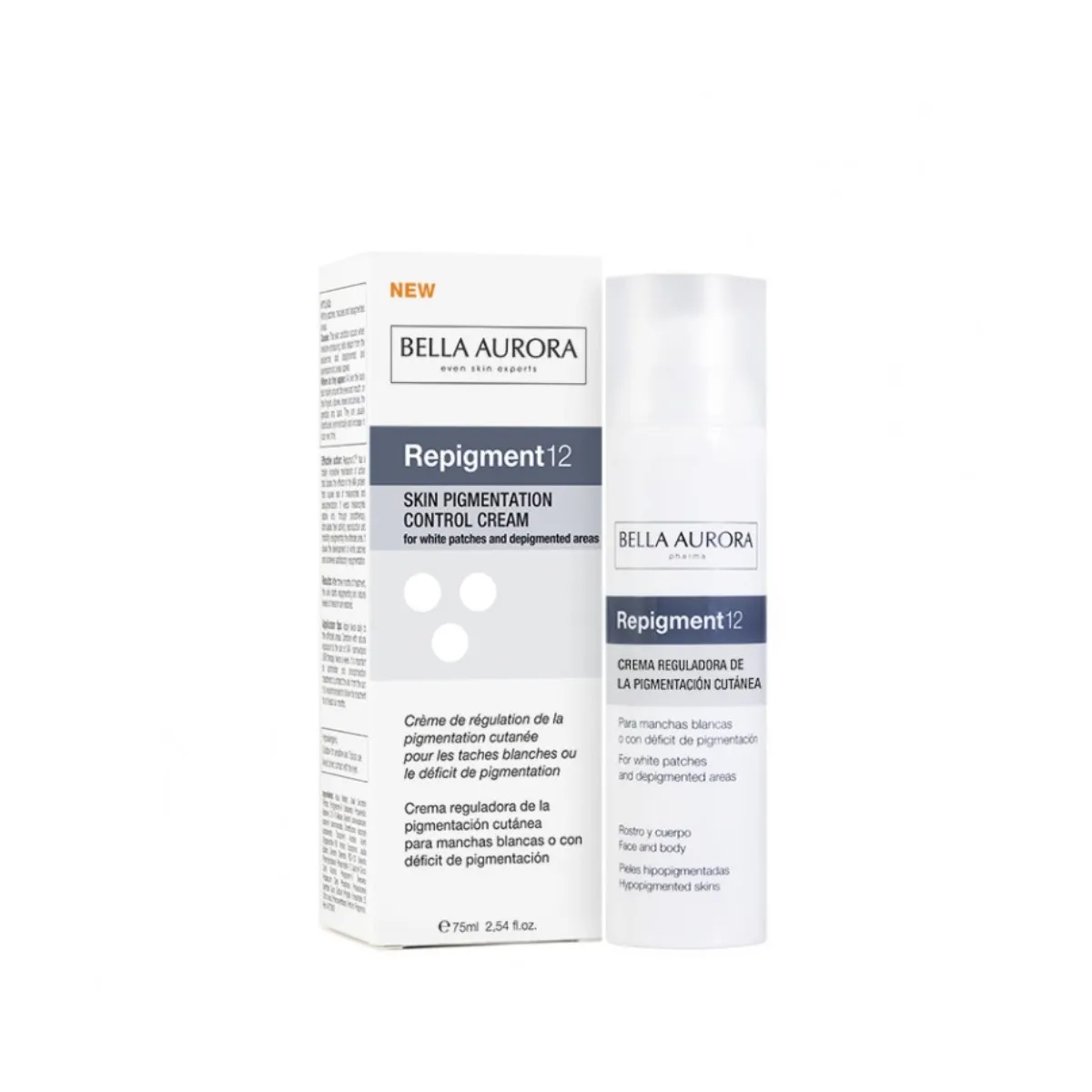 BELLA AURORA REPIGMENT12 NÄOKREEM VALGETELE LAIKUDELE 75ML - Tootepilt