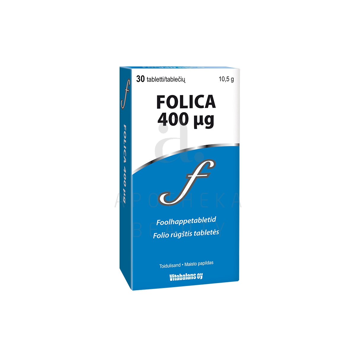FOOLHAPPE TBL 400MCG N30 - Tootepilt