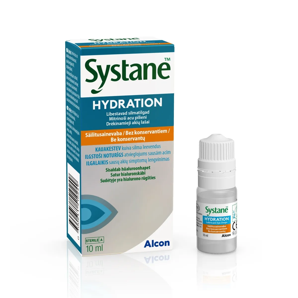 SYSTANE HYDRATION NIISUTAVAD SILMATILGAD SÄILITUSAINETA 10ML - Tootepilt