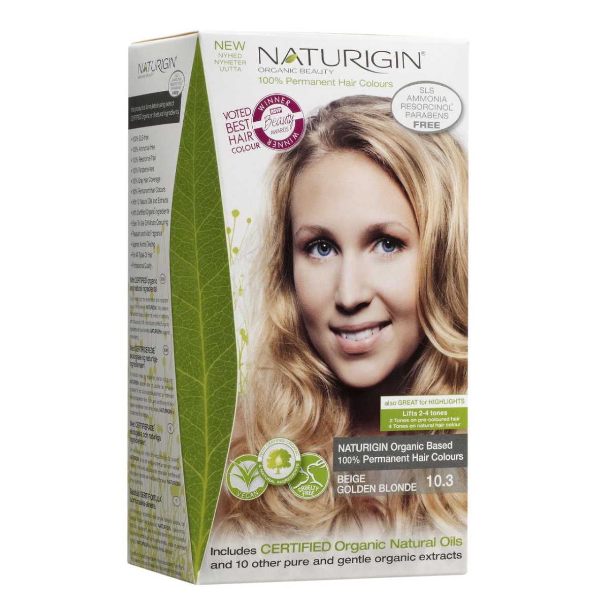 NATURIGIN JUUKSEVÄRV BEIGE GOLDEN BLONDE 10,30 - Tootepilt