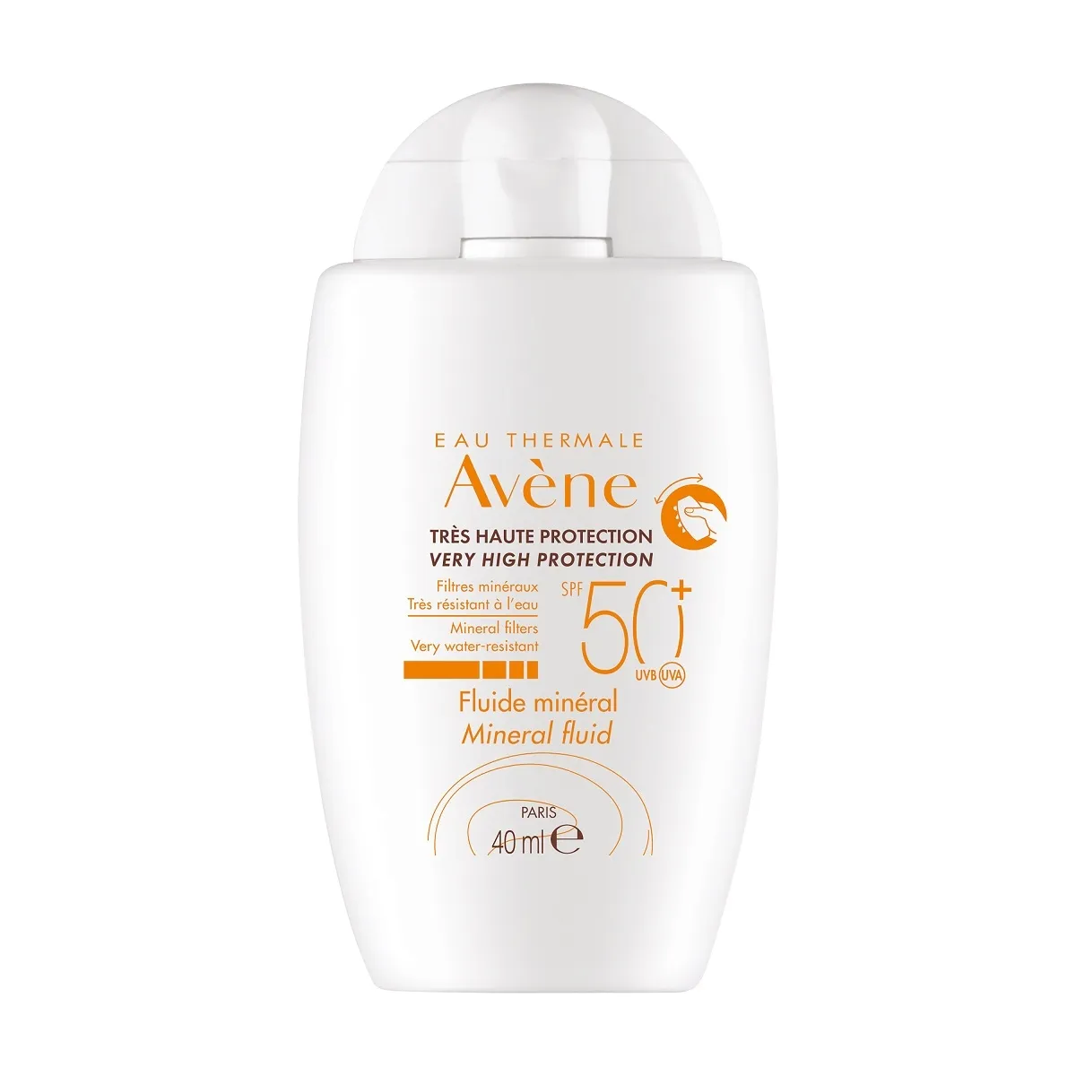 AVENE SUN MINERAL FLUID PÄIKESEKAITSE SPF50+ 40ML - Tootepilt 1