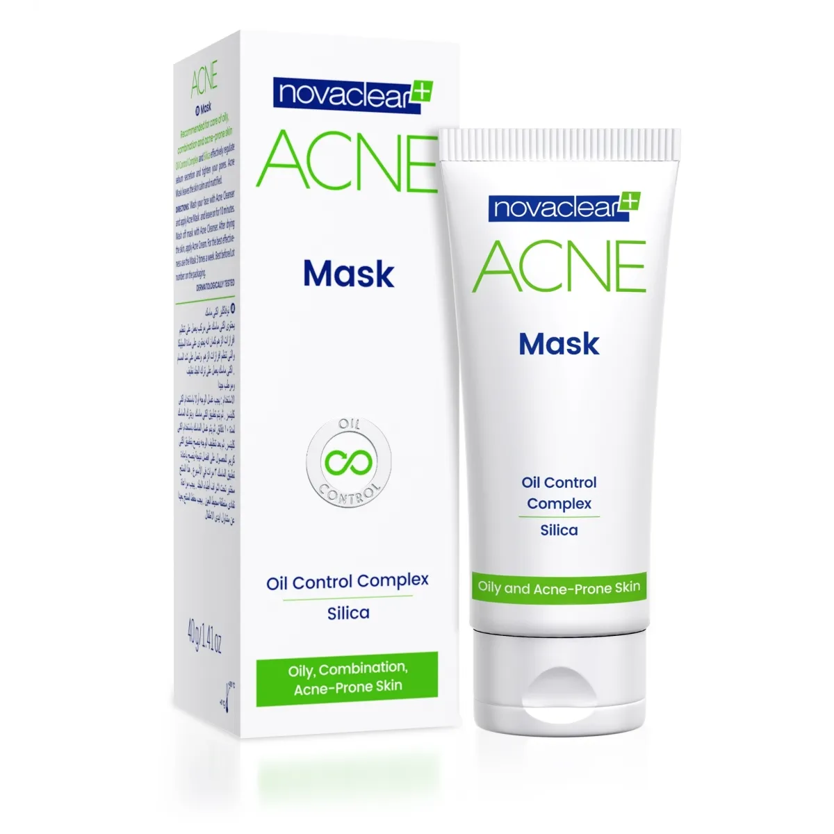 NOVACLEAR GREEN ACNE MASK 40G - Tootepilt