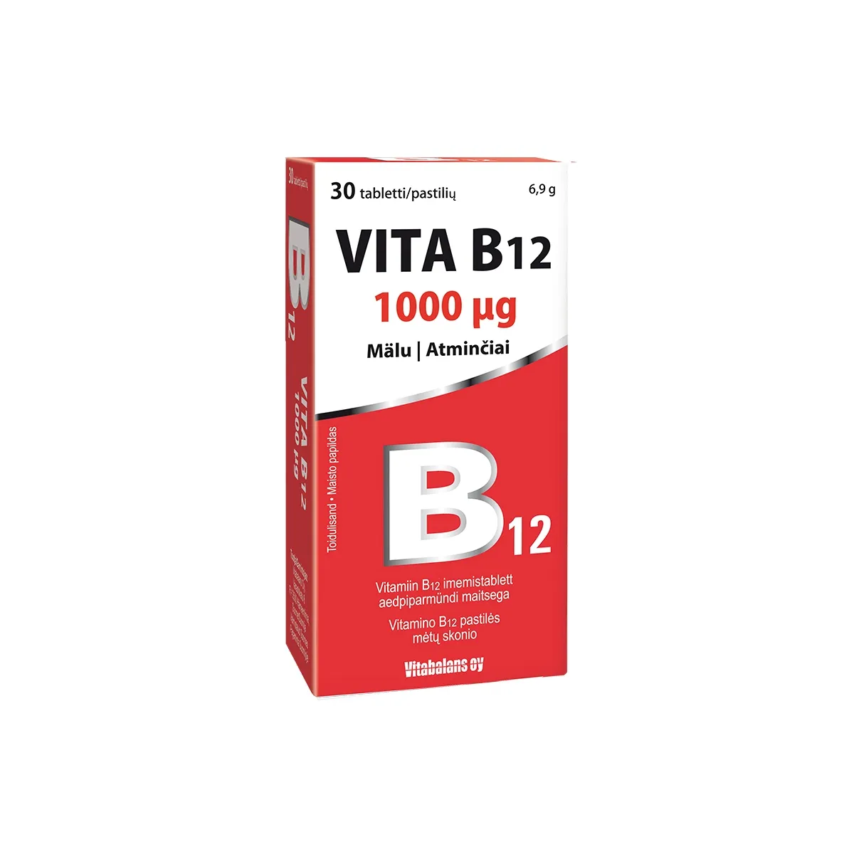 VITA B12 IMEMISTBL 1000MCG N30 - Tootepilt