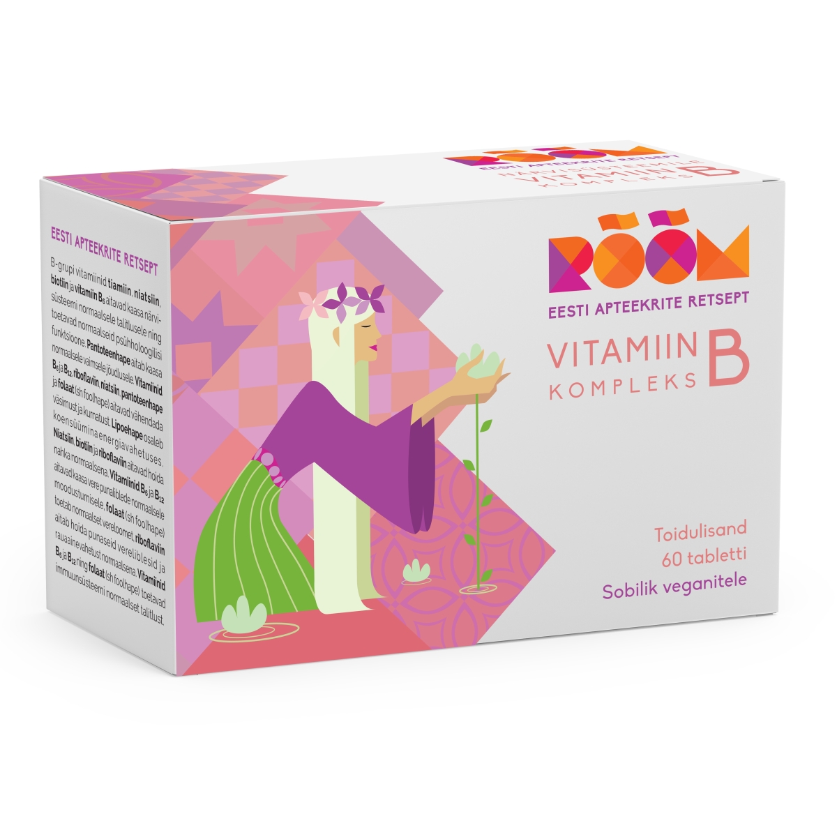 RÕÕM VITAMIIN B KOMPLEKS TBL N60 - Tootepilt