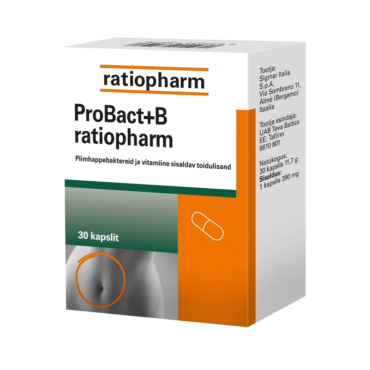 PROBACT+B RPH KAPSLID N30 - Tootepilt