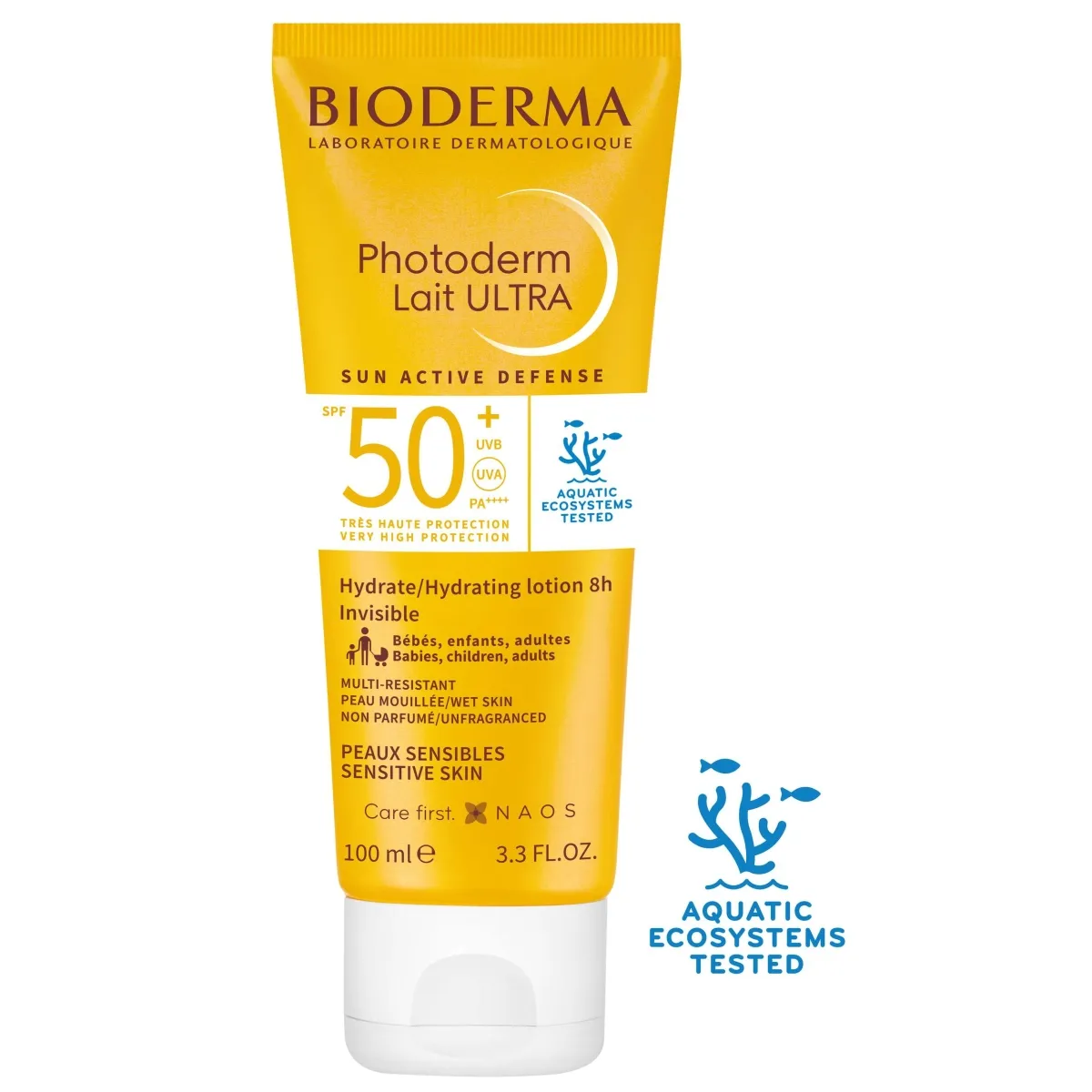 BIODERMA PHOTODERM LAIT ULTRA PÄIKESEKAITSEPIIM SPF50+ 100ML - Tootepilt