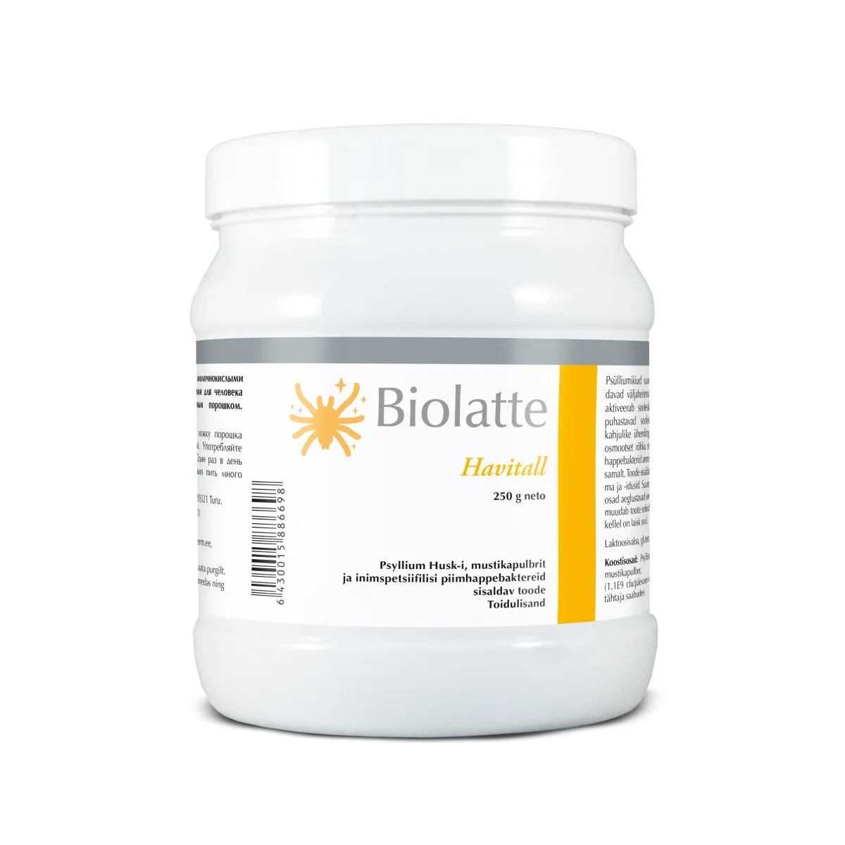 BIOLATTE HAVITALL PULBER 250G - Tootepilt 1