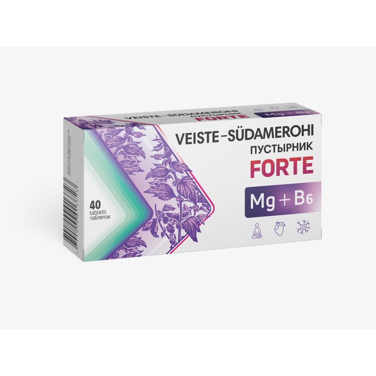 VEISTE-SÜDAMEROHI FORTE+MG+B6 TBL N40 - Tootepilt