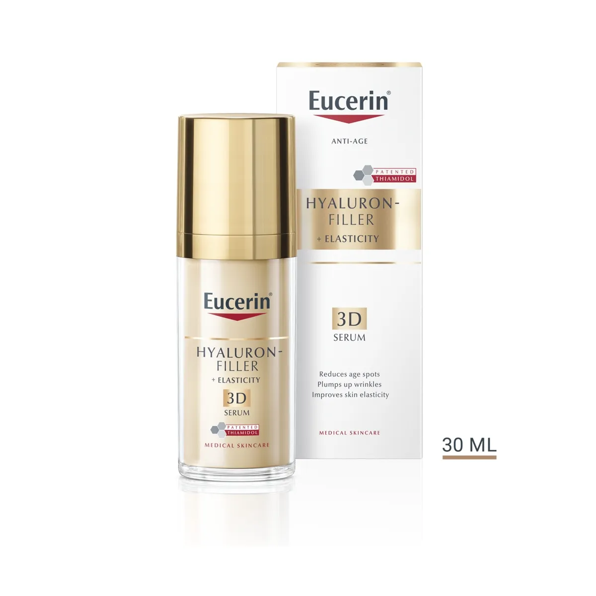 EUCERIN HYALURON FILLER+ELASTICITY 3D SEERUM 30ML - Tootepilt