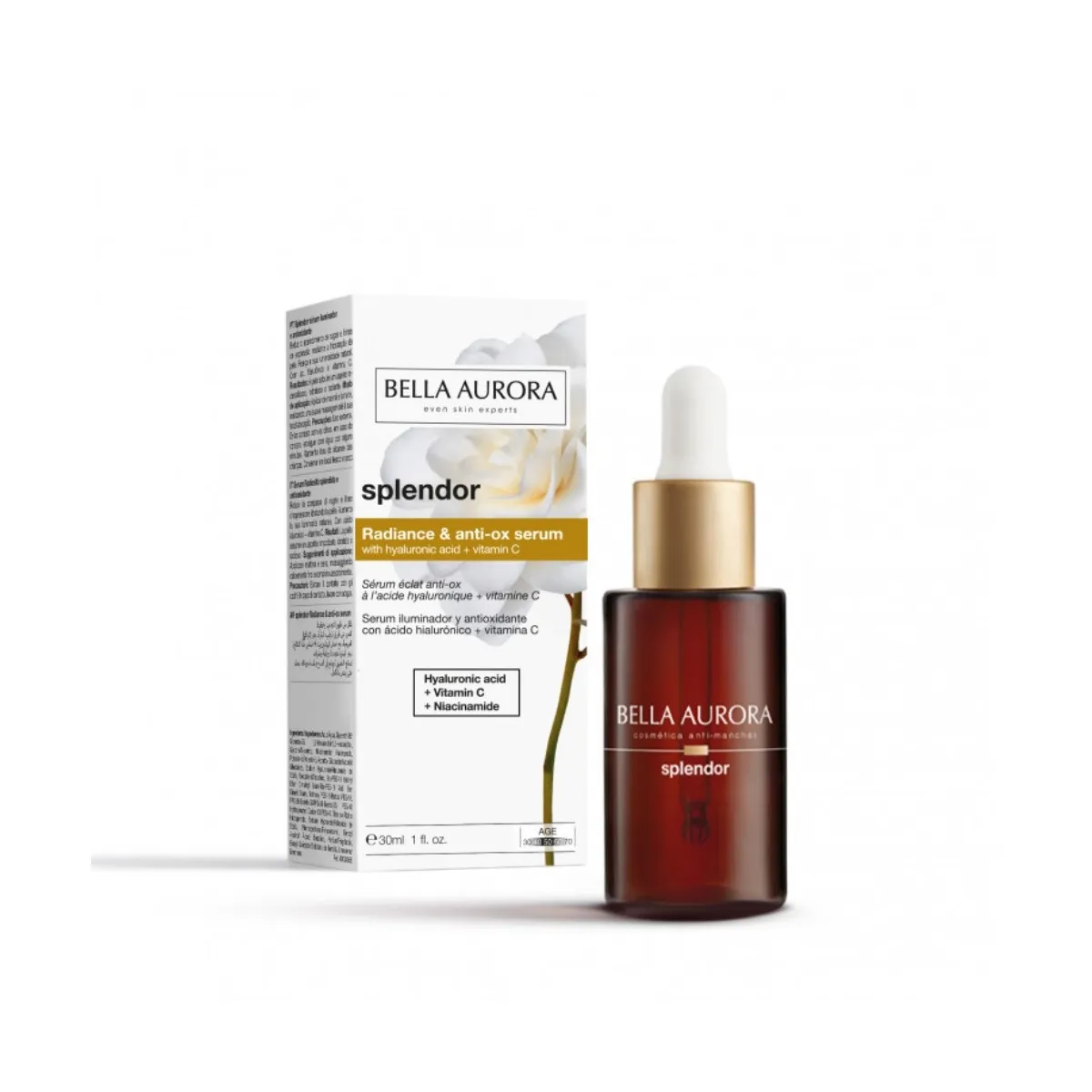 BELLA AURORA SPLENDOR SEERUM C-VIT JA HÜALUROONHAPPEGA 30ML - Tootepilt