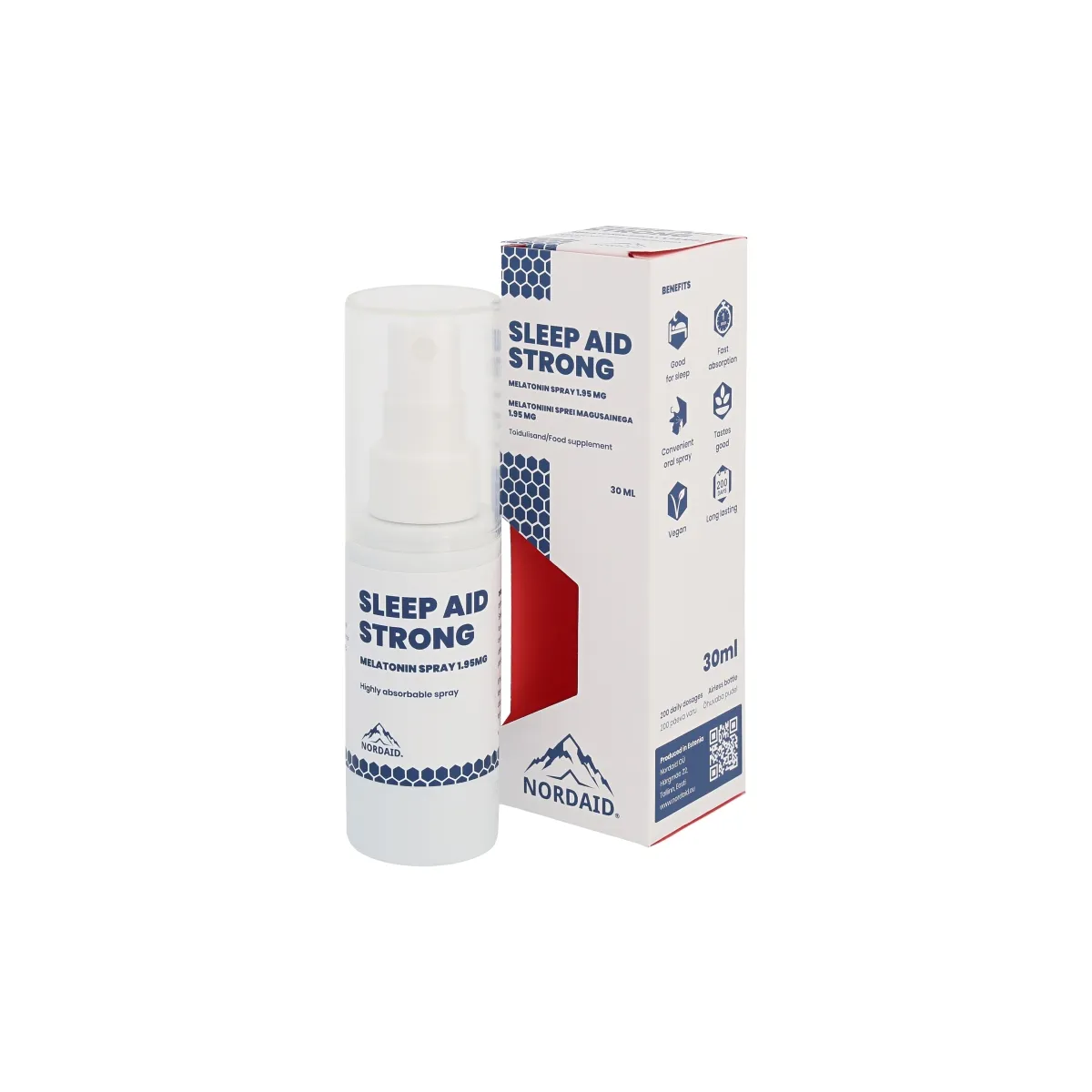 NORDAID SLEEP AID STRONG MELATONIIN 1,95MG 30ML - Tootepilt