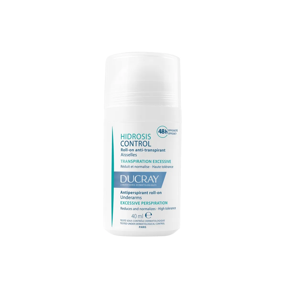 DUCRAY HIDROSIS CONTROL ANTIPERSPIRANT ROLL-ON 40ML - Tootepilt