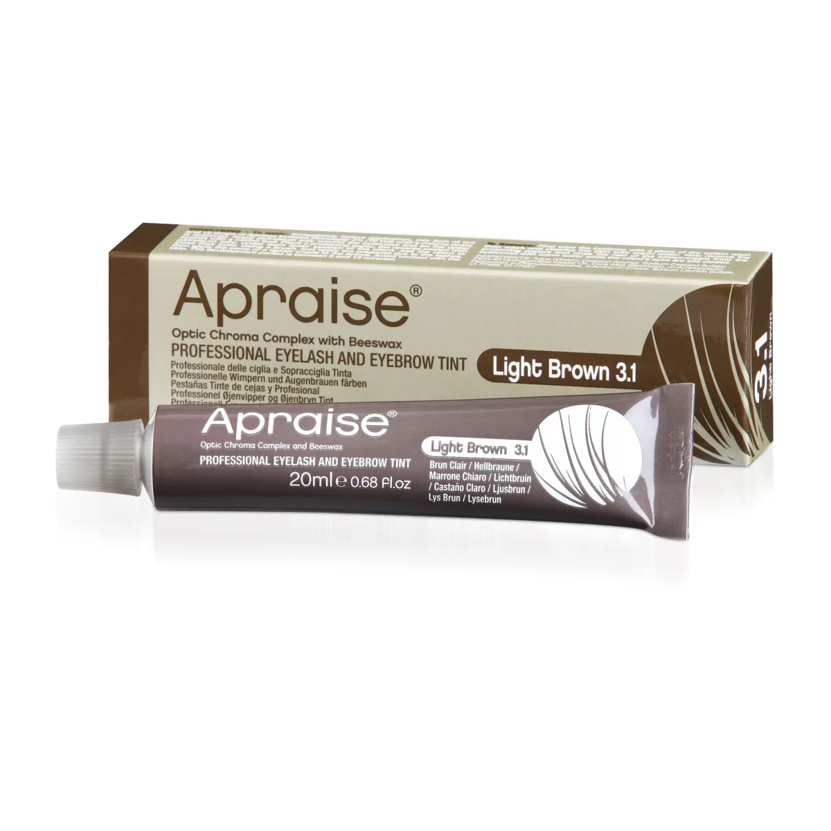 APRAISE RIPSME- JA KULMUVÄRV - NO.3,1 LIGHT BROWN 20 ML - Tootepilt