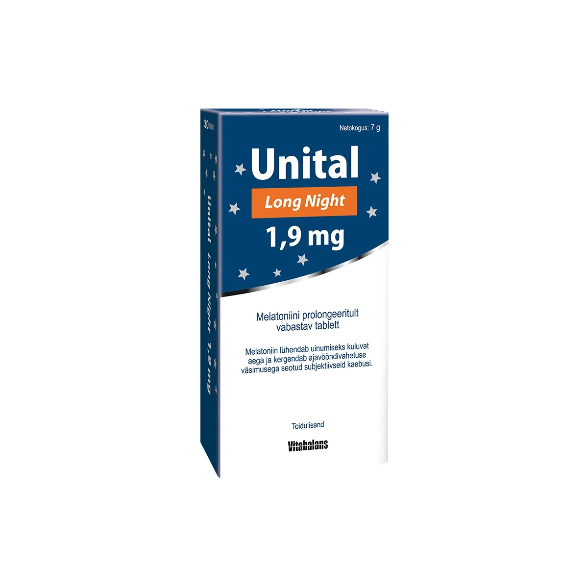 UNITAL LONG NIGHT PROLONG TBL 1,9MG N30 - Tootepilt