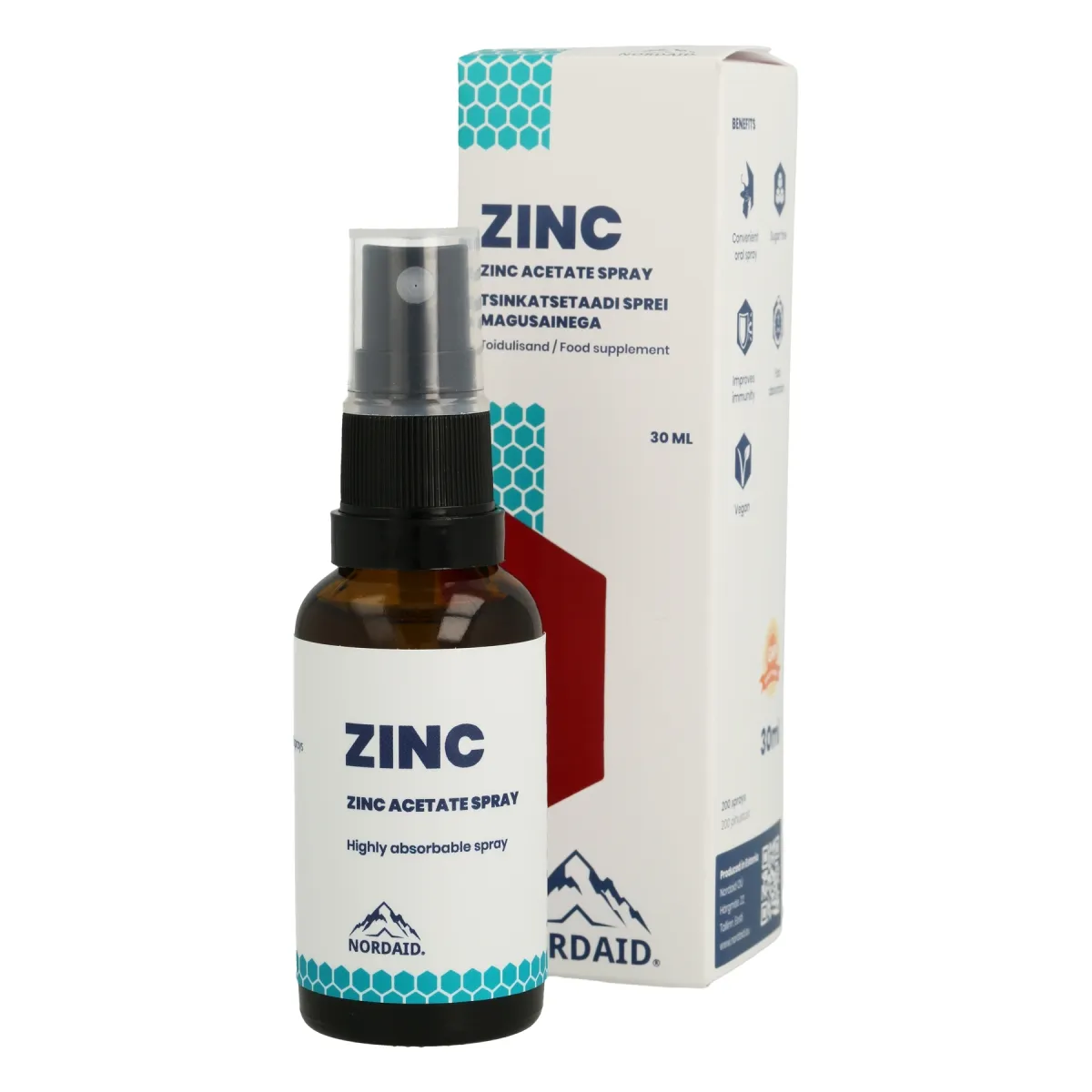 NORDAID ZINC SUUKAUDNE TSINKATSETAADI SPREI 30ML - Tootepilt