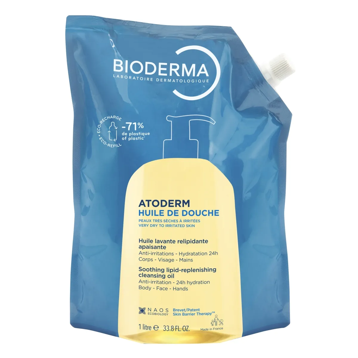 BIODERMA ATODERM DUSHIÕLI TÄITEPAKEND 1000ML - Tootepilt