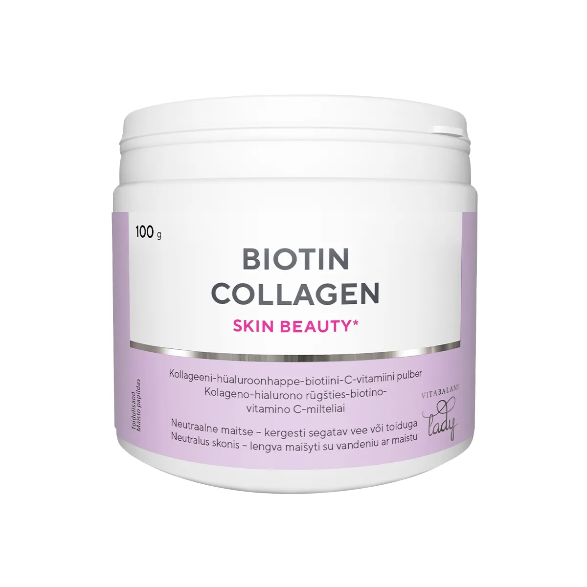 BIOTIIN COLLAGEN SKIN BEAUTY PULBER 100G - Tootepilt