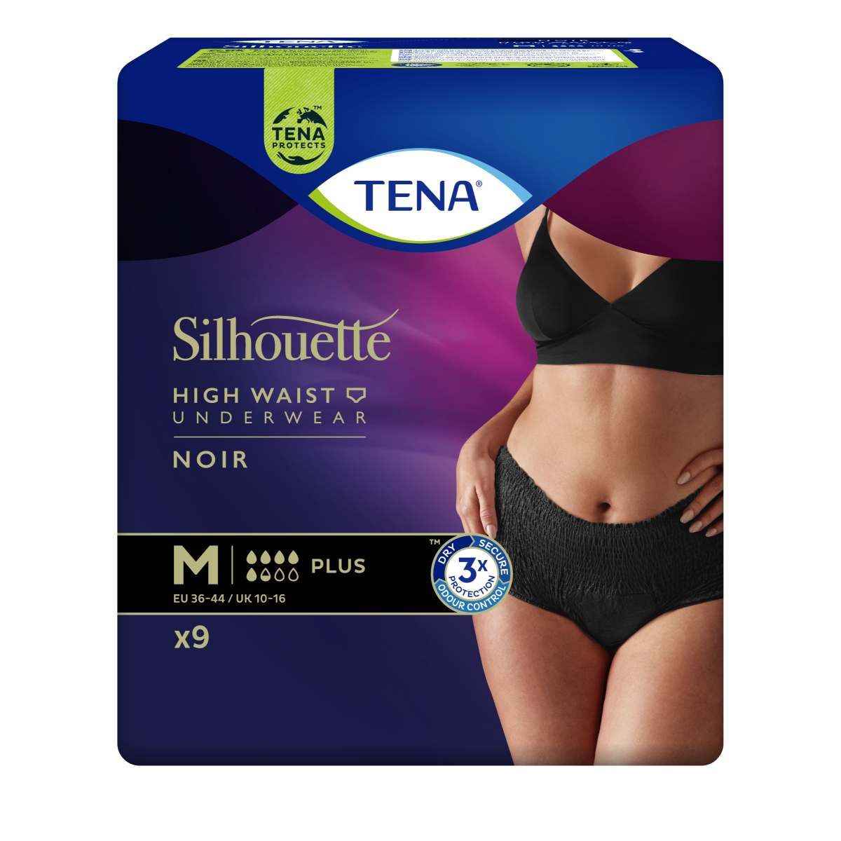 TENA SILHOUETTE NOIR PLUS PÜKSMÄHKMED M N9 - Tootepilt