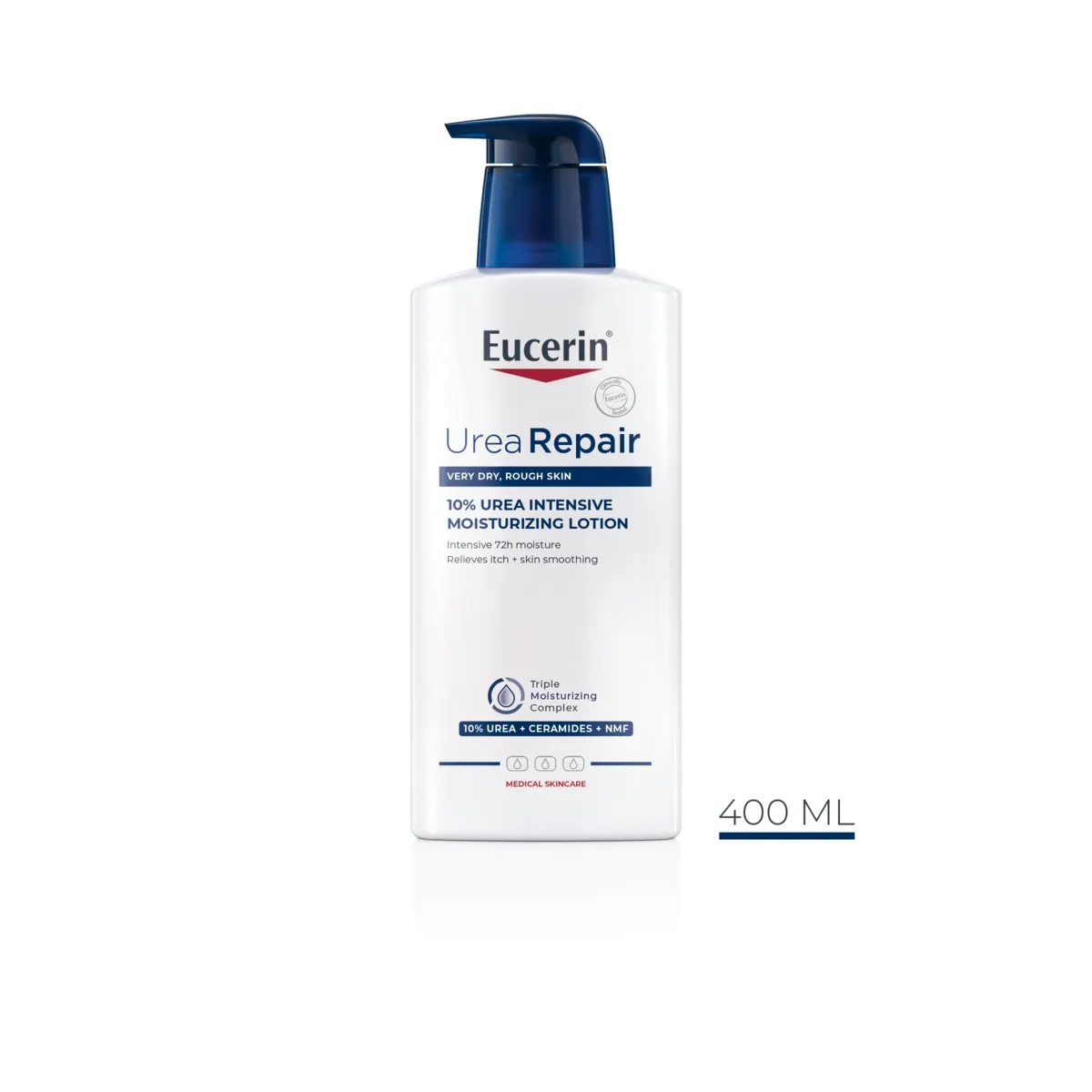 EUCERIN UREAREPAIR IHUPIIM VÄGA KUIV NAHK 10% UREA 400ML - Tootepilt
