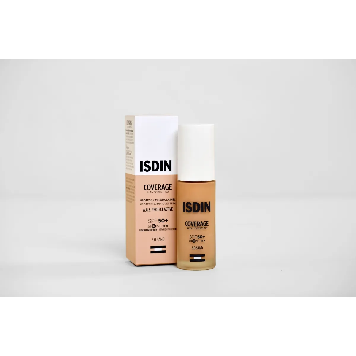 ISDIN JUMESTUSKREEM COVERAGE SPF50+ 30G 3.0 SAND - Tootepilt 1