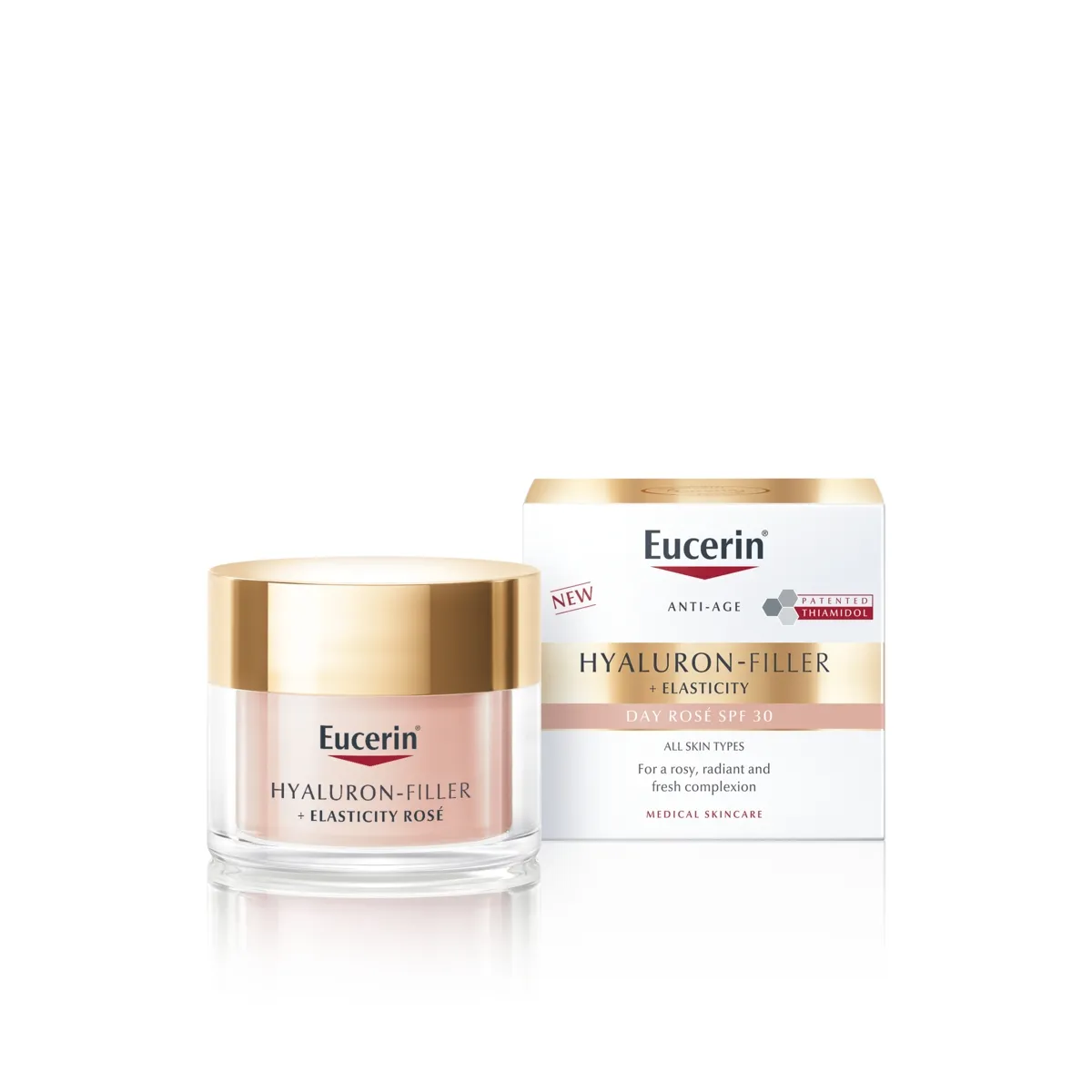 EUCERIN HYALURON FILLER+ELASTICITY ROSE PÄEVAKREEM SPF30 50ML - Tootepilt