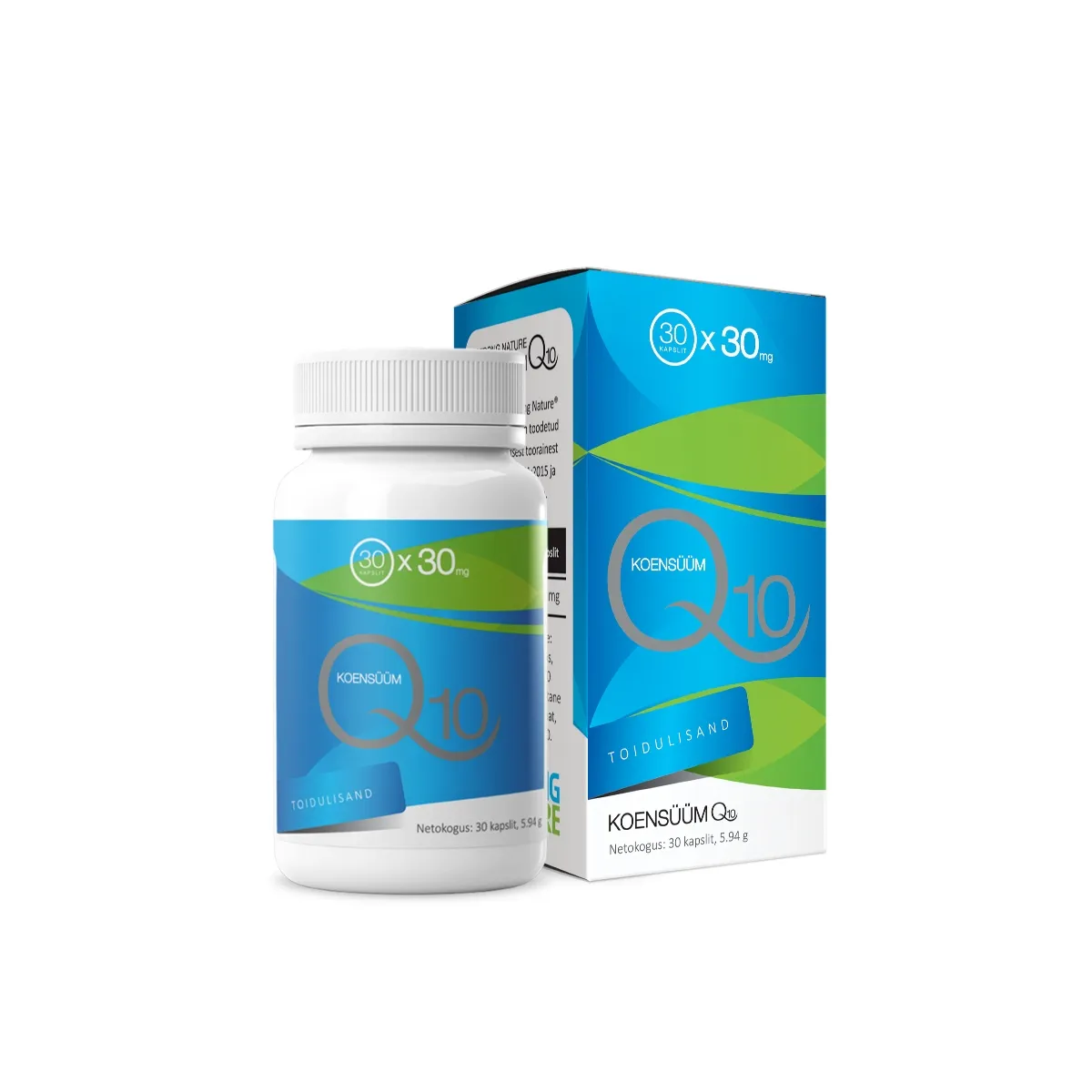 STRONG NATURE KOENSÜÜM Q10 CAPS 30MG N30 - Tootepilt