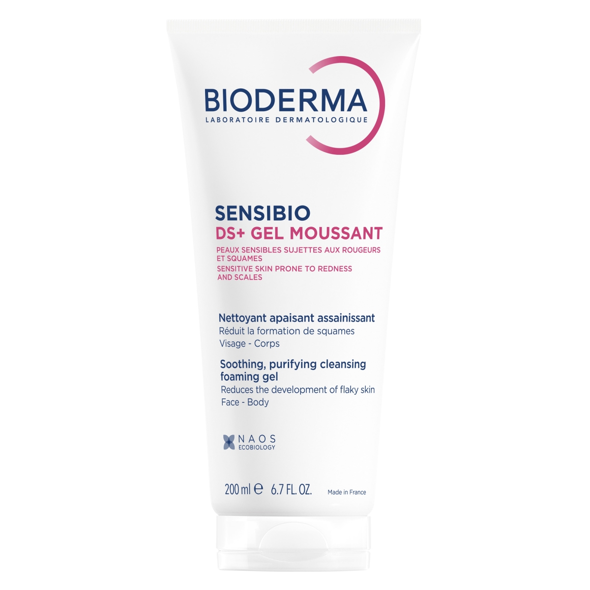 BIODERMA SENSIBIO DS+ PUHASTUSGEEL PUNETAVALE NAHALE 200ML - Tootepilt