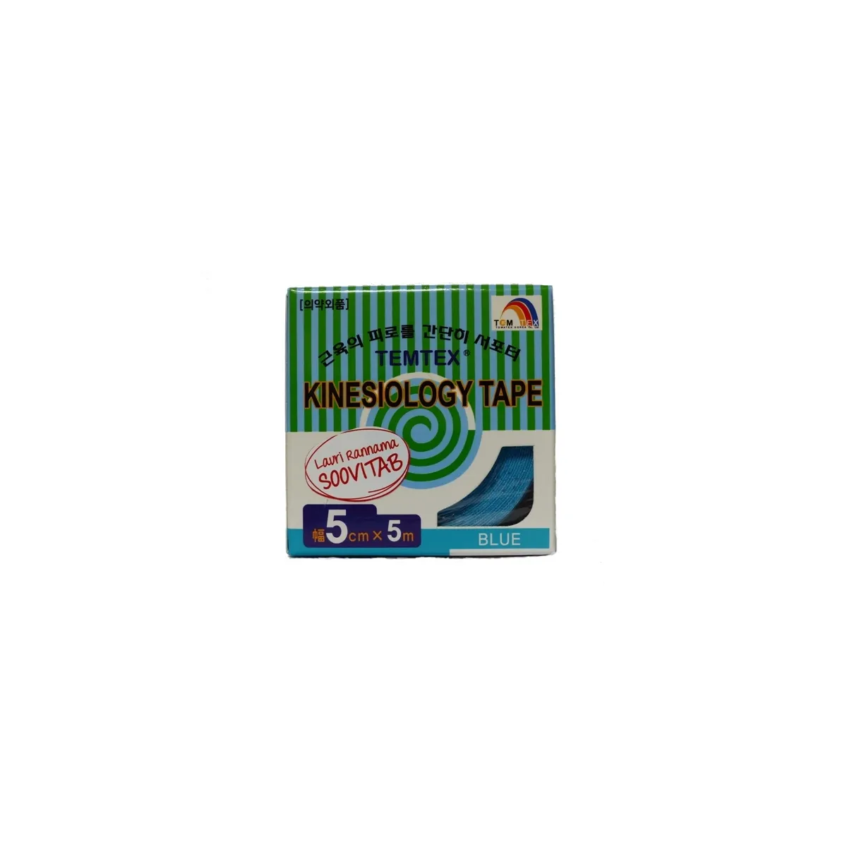TEMTEX KINESIOLOOGILINE TEIP 5CMX5M SININE N1 - Tootepilt