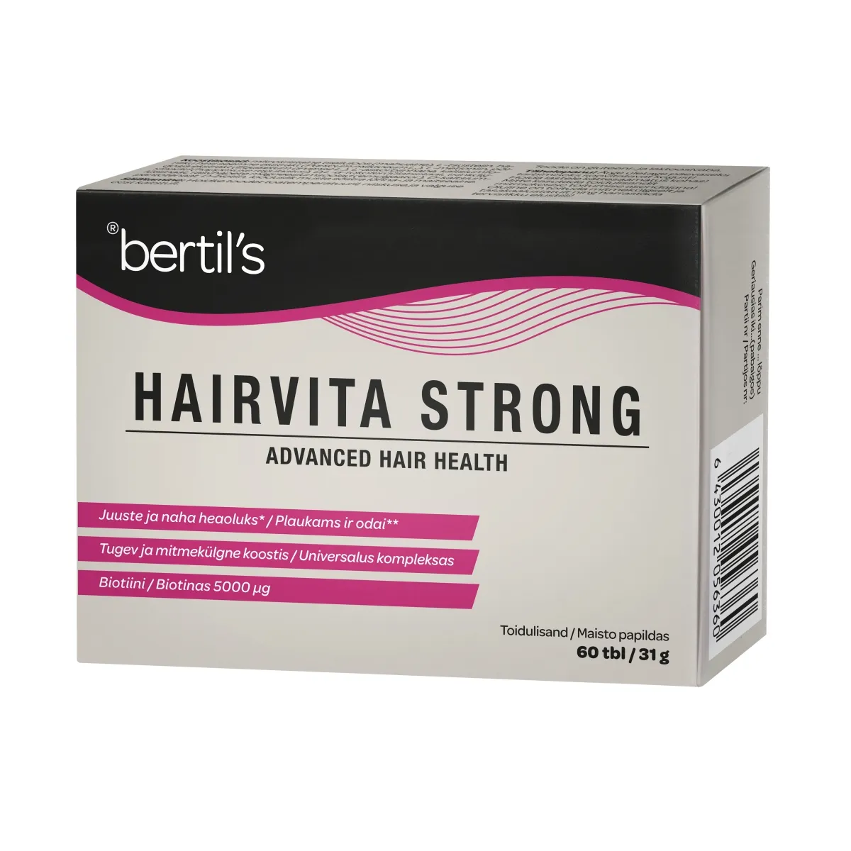 BERTILS HAIRVITA STRONG TABLETID N60 - Tootepilt 1
