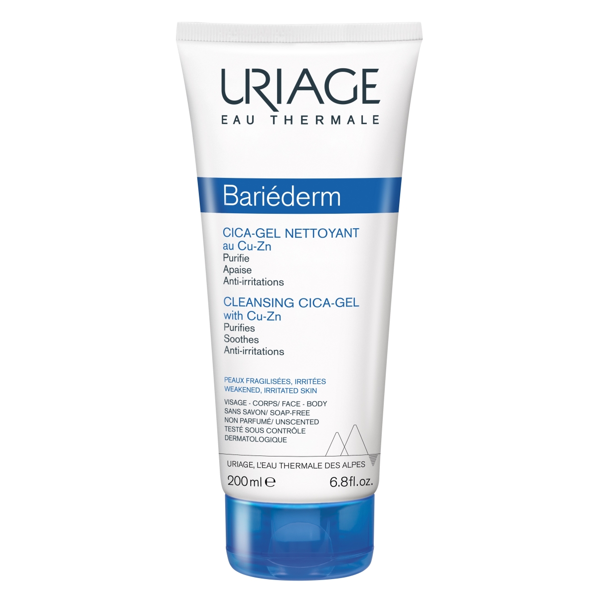 URIAGE BARIEDERM CICA PESUGEEL NÄOLE JA KEHALE TAASTAV 200ML - Tootepilt