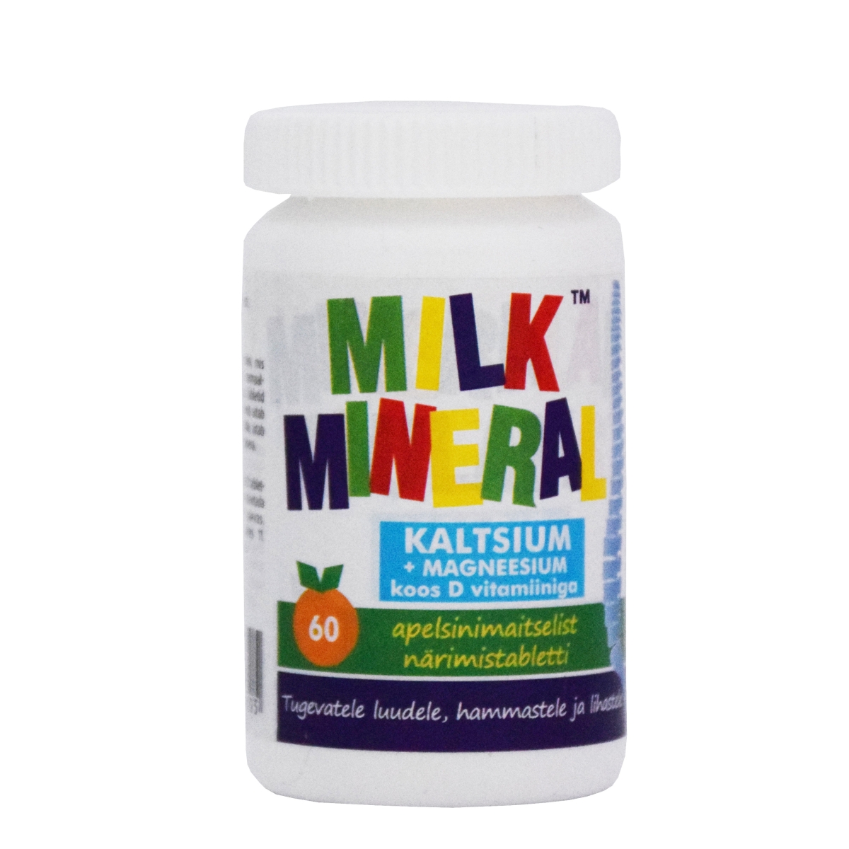 NEW NORDIC MILK MINERAL (CA+MG) TBL N60 APELSINIMAITSELISED - Tootepilt