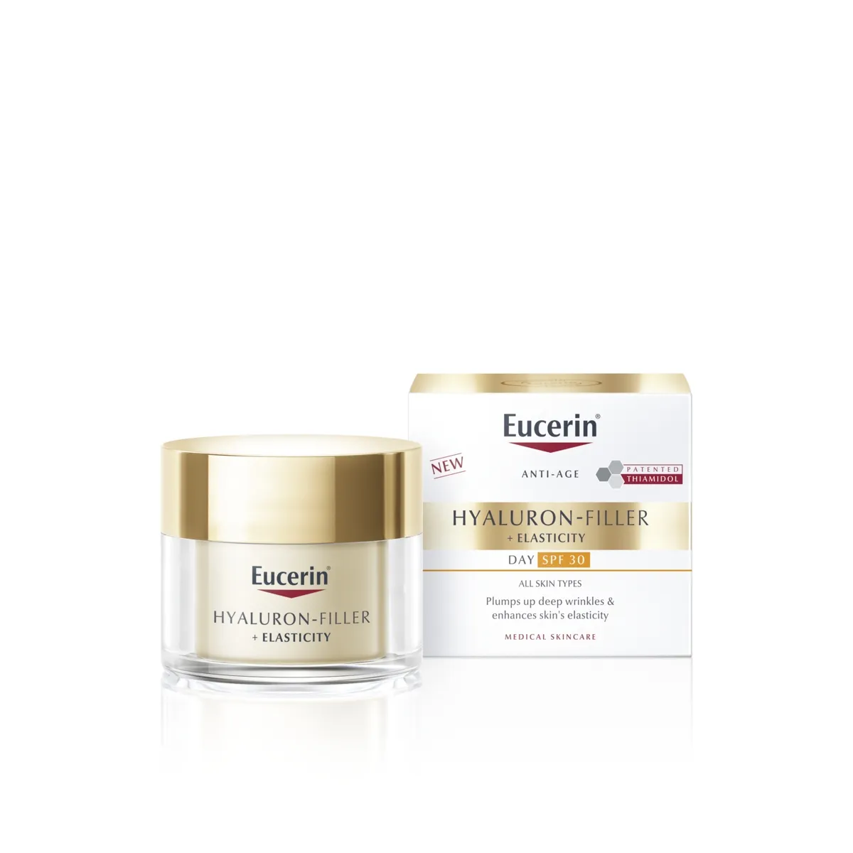 EUCERIN HYALURON FILLER+ELASTICITY PÄEVAKREEM SPF30 50ML - Tootepilt