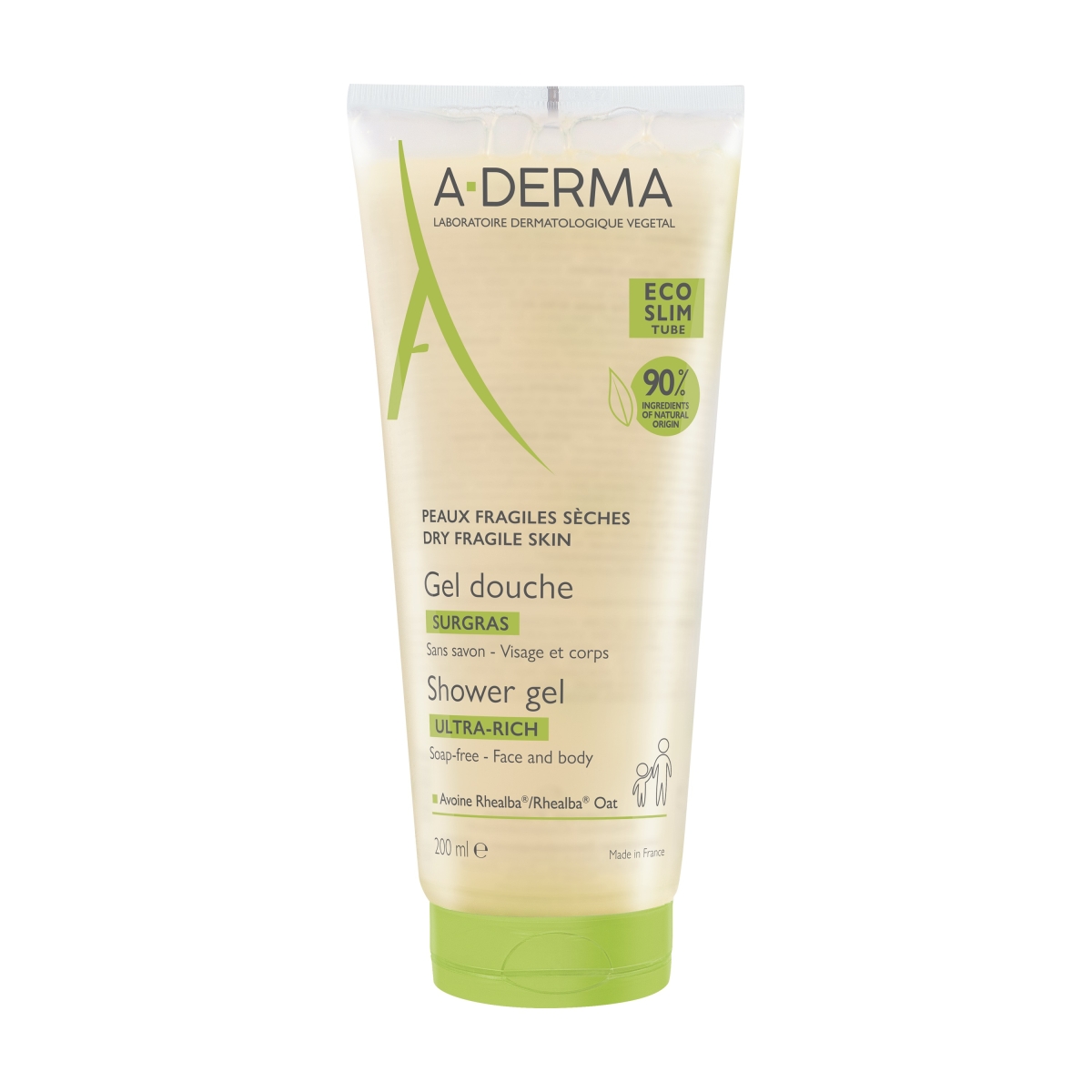 A-DERMA DUSHIGEEL KAERAEKSTRAKTIGA 200ML - Tootepilt
