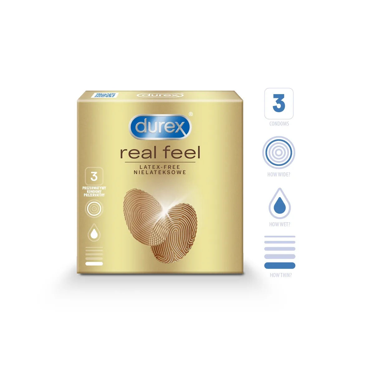 DUREX KONDOOMID REAL FEEL N3 - Tootepilt