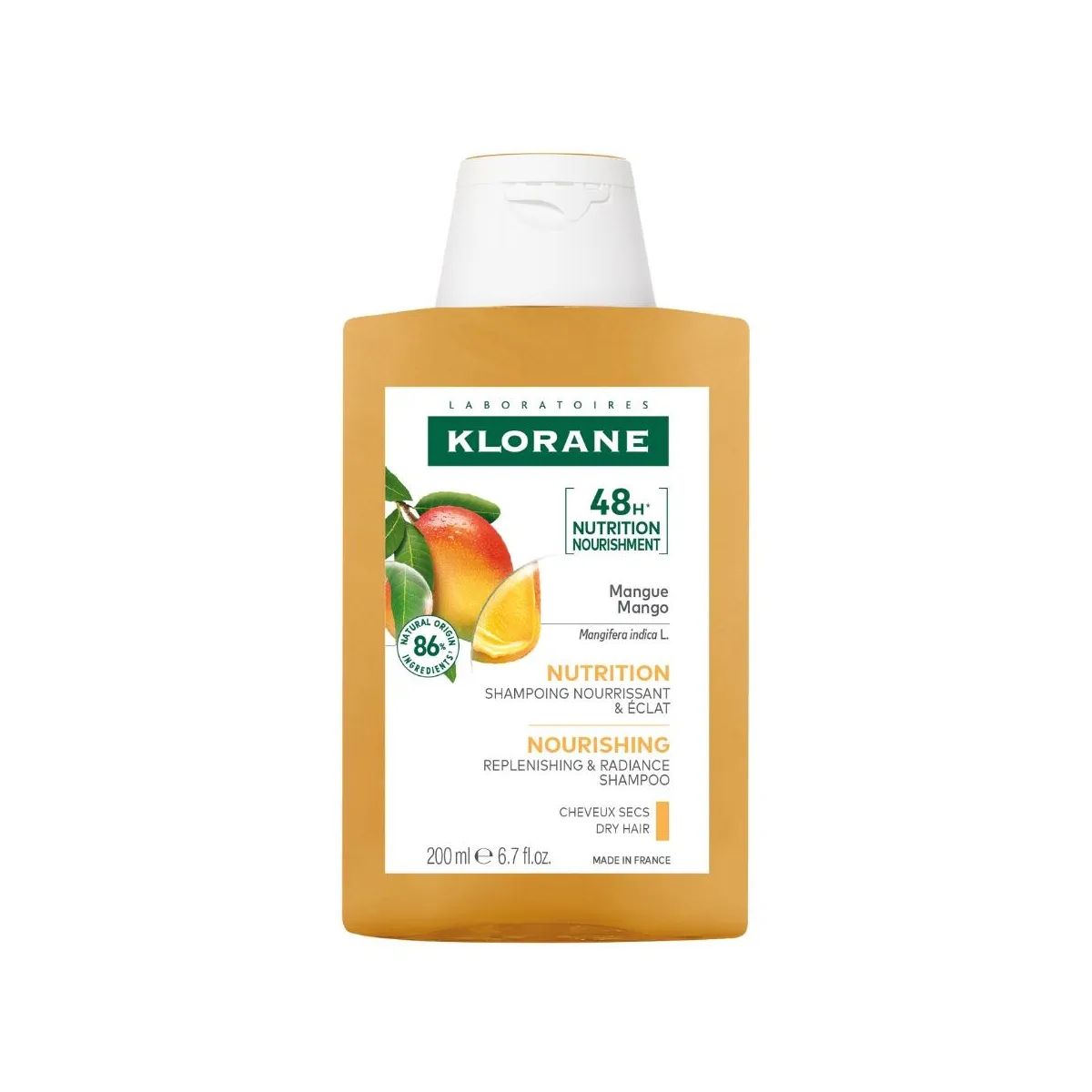 KLORANE SHAMPOON MANGO KUIVADELE JUUSTELE 200ML - Tootepilt